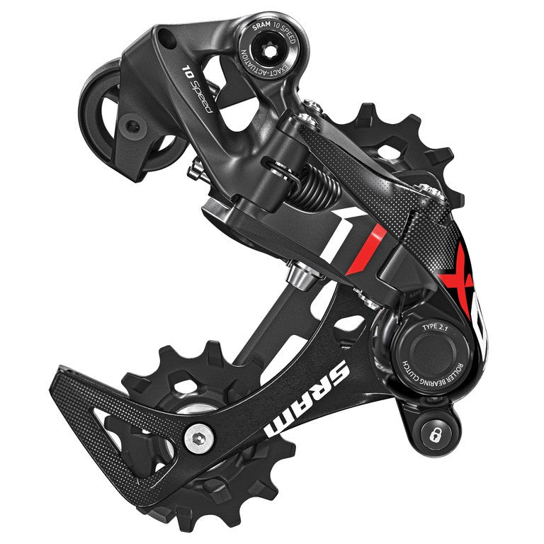 Deragliatore post. SRAM X01 11vel, lange Käfig, rosso, carb