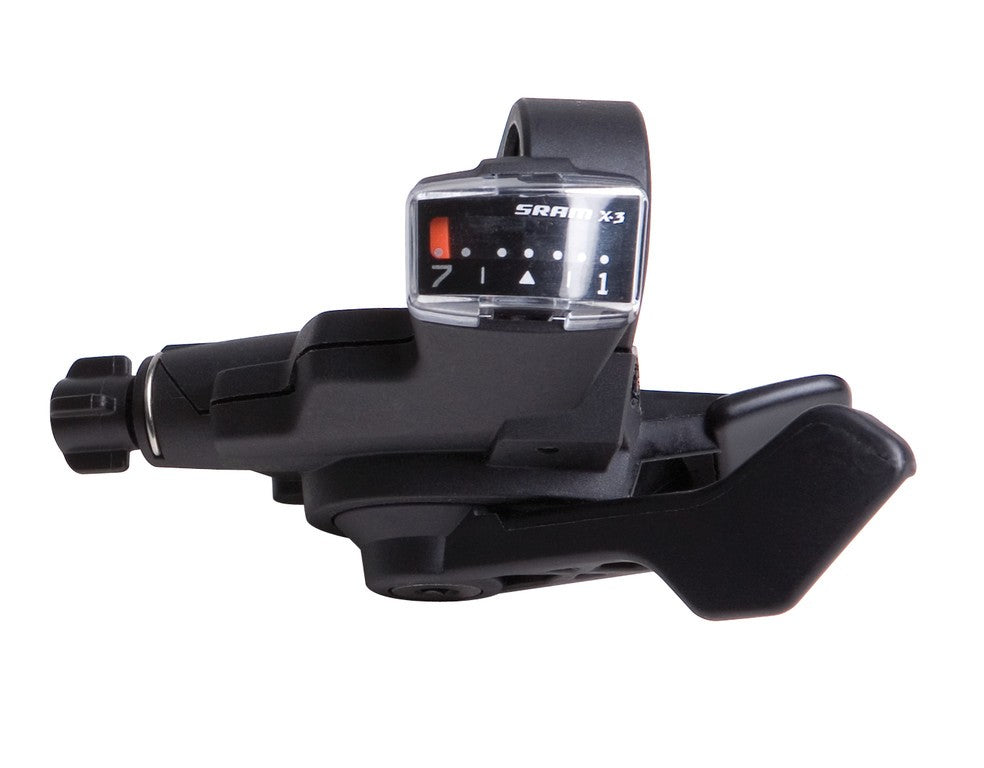 SRAM X3 7-Gang-Triggerschalthebel, rechts, schwarz, 1:1