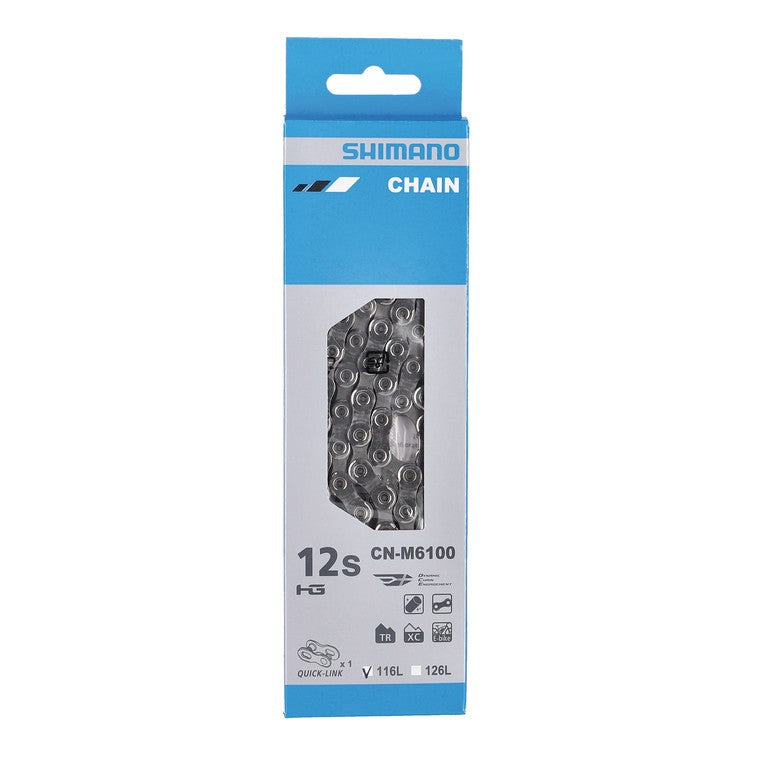 SHIMANO CN M6100 116-gliedrige 12-Gang Silberkette