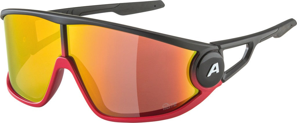 Alpina Legend Q-Lite Sportbrille schwarz/rs op, rs Linse, Kat. 3, hyd.
