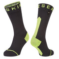 Calzini SealSkinz Briston nero/giallo fluo, t. M