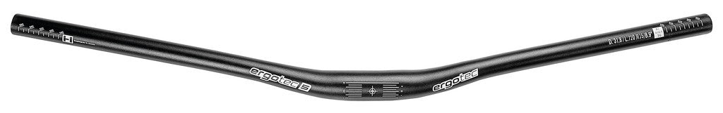 Manubrio Ergotec Low Riser Ø 31,8mm, 720mm, 9°, alluminio, nero