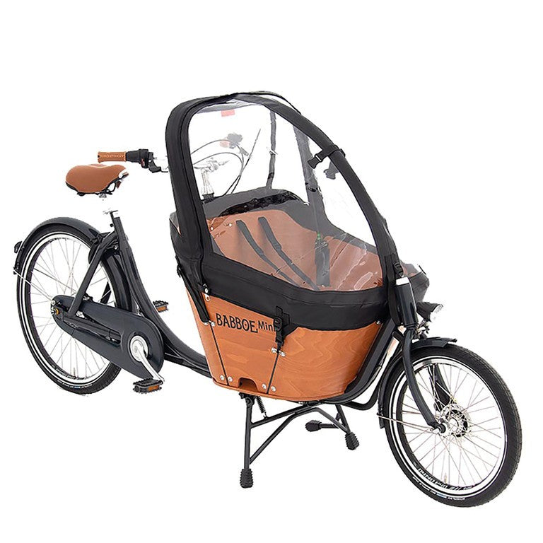 Copertura antipioggia Babboe nero, per Mini, PVC