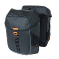Borsa doppia Basil Miles Tarpaulin nero/aranc., 34x16x43cm, 34l