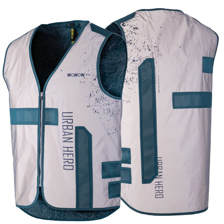 Gilet di sicurezza Wowow Urban Hero FR compl. riflett., grigio chiaro, t. XXL