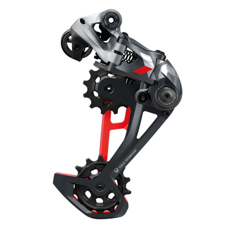 Deragliatore post. SRAM X01 Eagle 12vel, max. 52d, rosso, X-Actuation