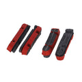 Bremsbeläge für Carbonfelgen, schwarz/rot, 4-teilig, Dura-Ace