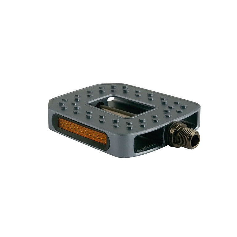 Pedale platform bySchulz M.2 View CNC grigio, 9/16" perno