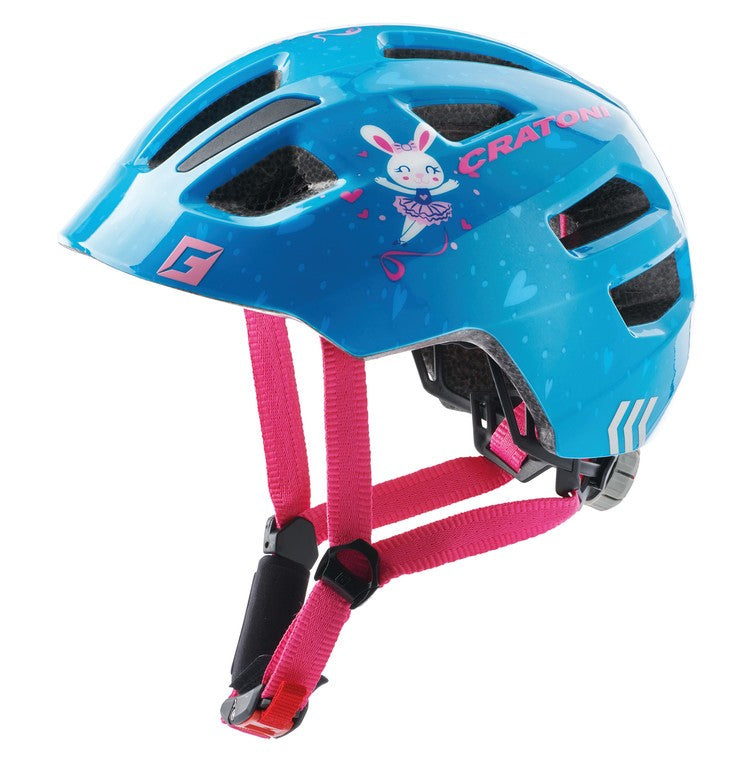 Casco bici Cratoni Maxster (Kid) t. XS/S (46-51cm) coniglio/blu lucido