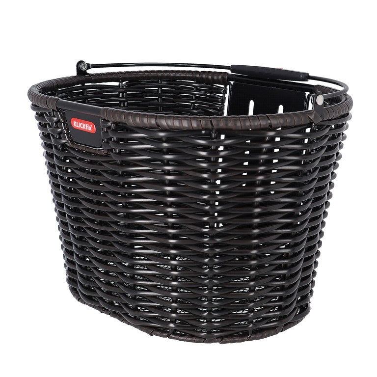 Cesta frontal KLICKfix Estructura ovalada 39x24x28cm,nr/marr,intr.,s. adapt.