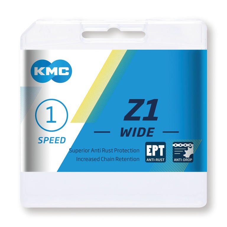 KMC Z1 Wide EPT LongLife Kette 1/2" x 1/8", 128 Glieder, 8,6 mm, silber