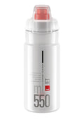 Borraccia Elite Jet Plus 550ml, trasparente/rosso, polietilene