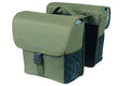Borsa doppia Basil Go MIK verde scuro, 14x27x31cm, 32l