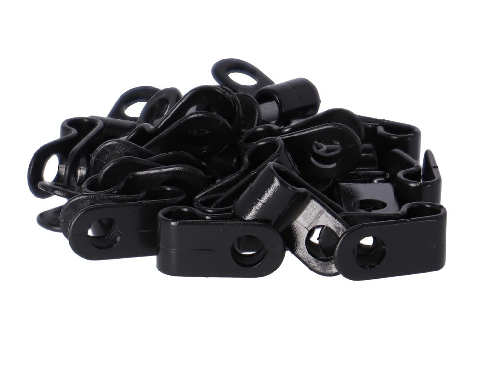Morsetto cavo bowden Westphal 856 nero, per cavo 5mm, 25 pezzi