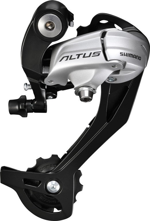 Deragliatore post. Shimano Altus RD-M370 9 vel., s. adatt., argento