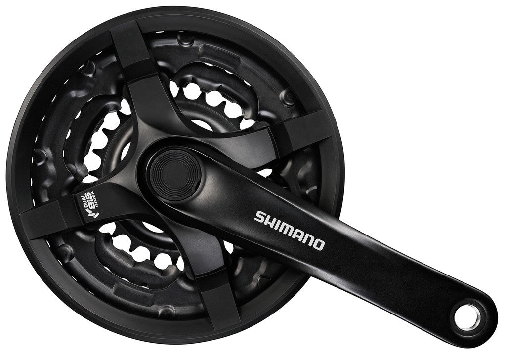 Juego de bielas Shimano FC-TY501 6/7/8v.,24/34/42d.,170mm, nr,c.cat protector.