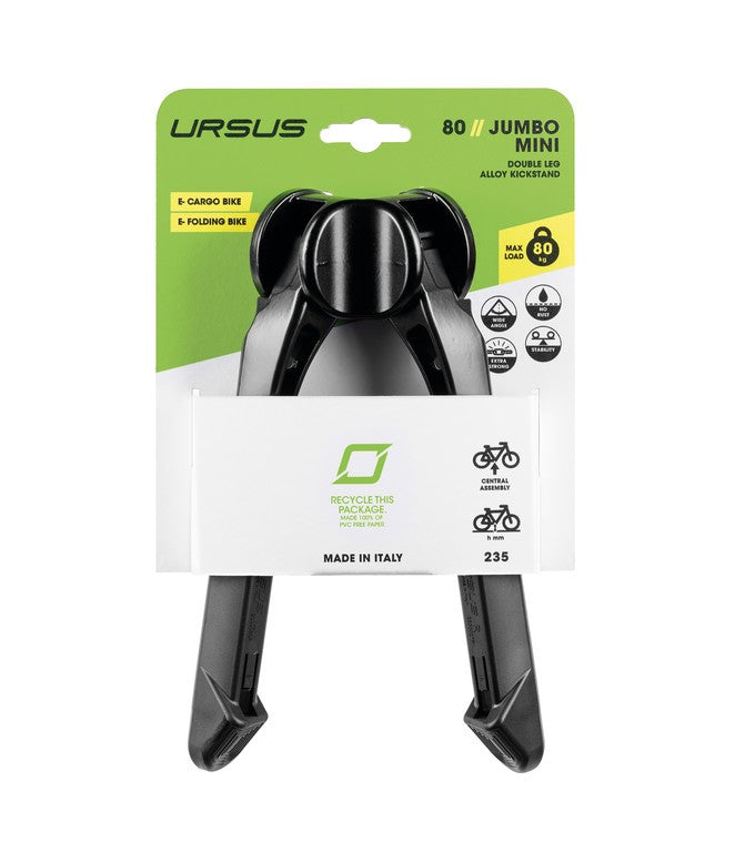 Cavalletto a 2 gambe Ursus JumboEvoMini nero, 235mm, c. piastra e vite