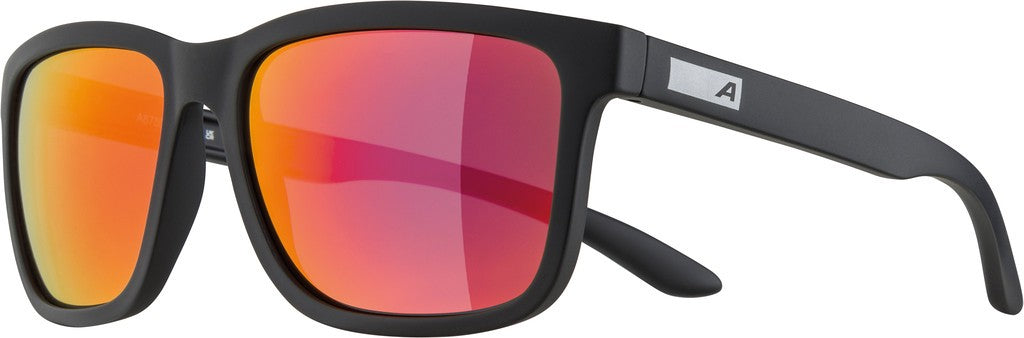 Alpina Burst Sonnenbrille, schwarz, RS-Spiegelgläser, Kat. 3