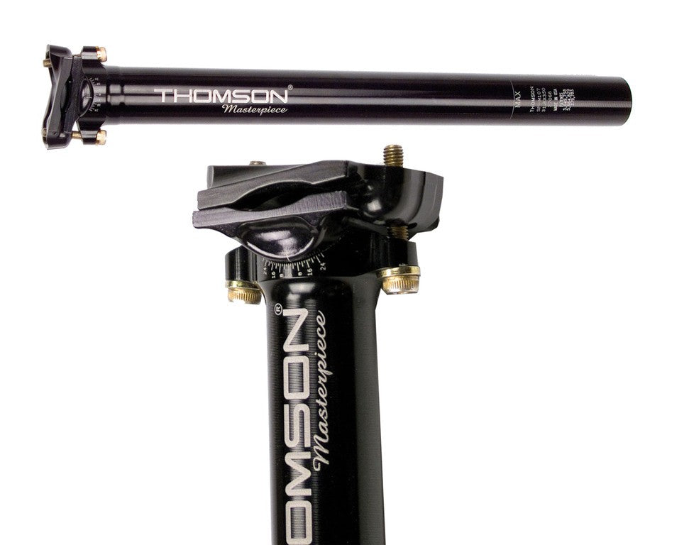Tija de sillín patentada Thomson Masterpiece Ø 27,2 mm, 330 mm, negra, 193 g