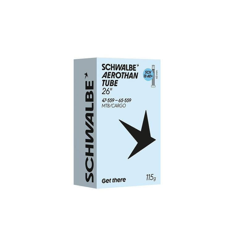 Schwalbe SCV 13-AE+Aerothan+TPU cámara de aire 26" 47/65-559 VP 40 mm
