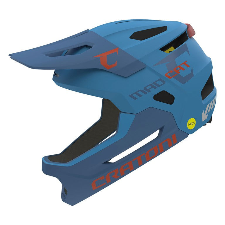 Cratoni Madcat MIPS Fahrradhelm, undurchsichtiges Blau, Größe S/M (49-56 cm)