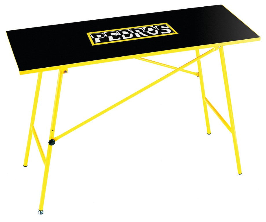 Pedros Klappwerkbank 120x47x82 cm, höhenverstellbar, gelb
