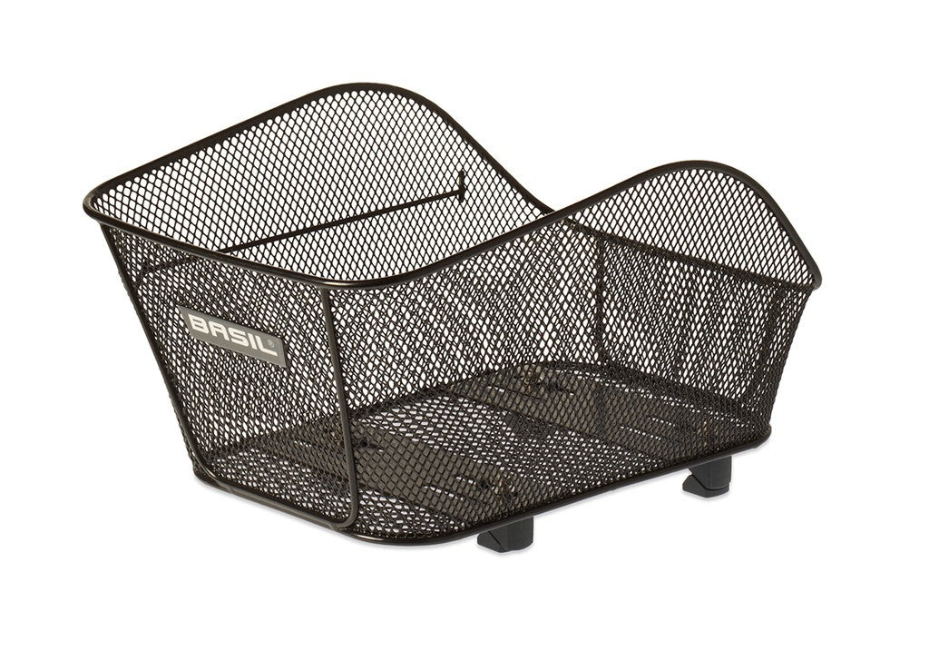 Basil Icon S Heckkorb 34x29x23cm, Schwarz, Feinmaschengewebe