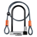 Lucc. arco Kryptonite KryptoLok Standard 10,2x22,9cm,nr/arg,2 chi.,c.cavo 4'