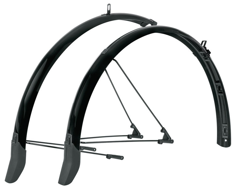 Juego de guardabarros SKS Bluemels Cable Line de 28", 45 mm, n.°, incluye puntales y puente