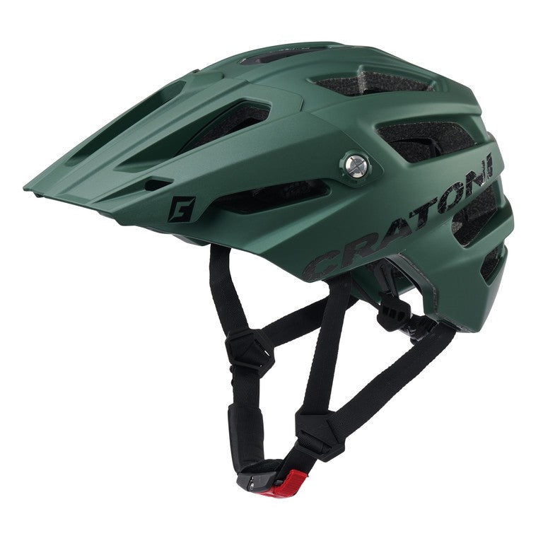 Casco bici Cratoni AllTrack (MTB) verde metallico opaco, t. S/M (54-58cm)