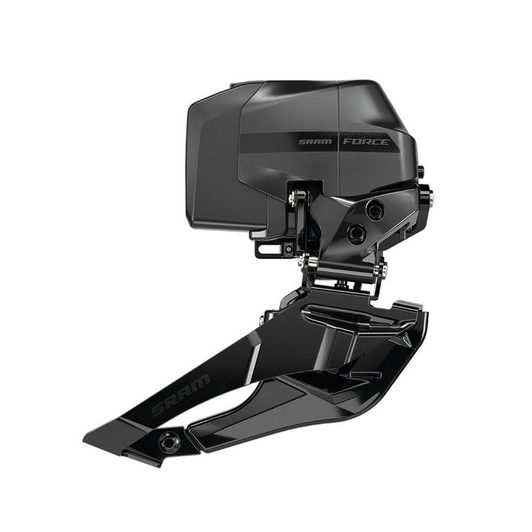 Deragliatore ant. SRAM Force AXS Wide D2 Braze-on, 61-66°, 2x12,Rd/Yaw,irid.