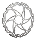 Disco freno Miche MTB Ø203mm, arg, 6 fori, Wave Shape