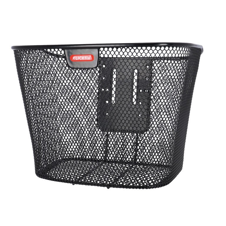 Cesta fija KLICKfix 33x26x25cm, negra, malla fina