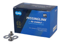 Paquete de taller Missinglink KMC 11R EPT de 40 para cadenas de 5,65 mm, 11 velocidades, color plata