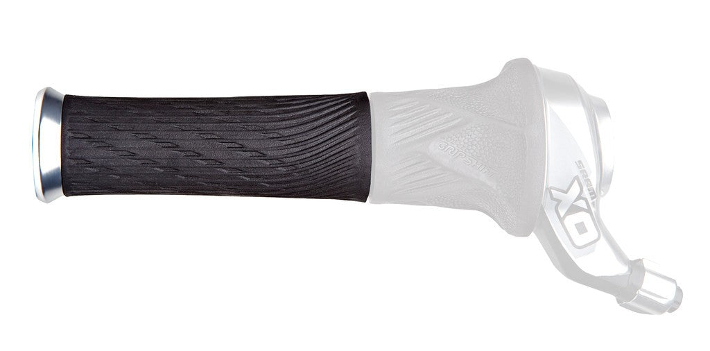 Manopola SRAM per Grip Shift X0/XX/XX1 122mm, nero/mors. argento, 2 pz