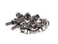 Tornillos de varilla M 5 x 15 mm, latón, bolsa de 10 uds., cromados, agujero 5,3 mm