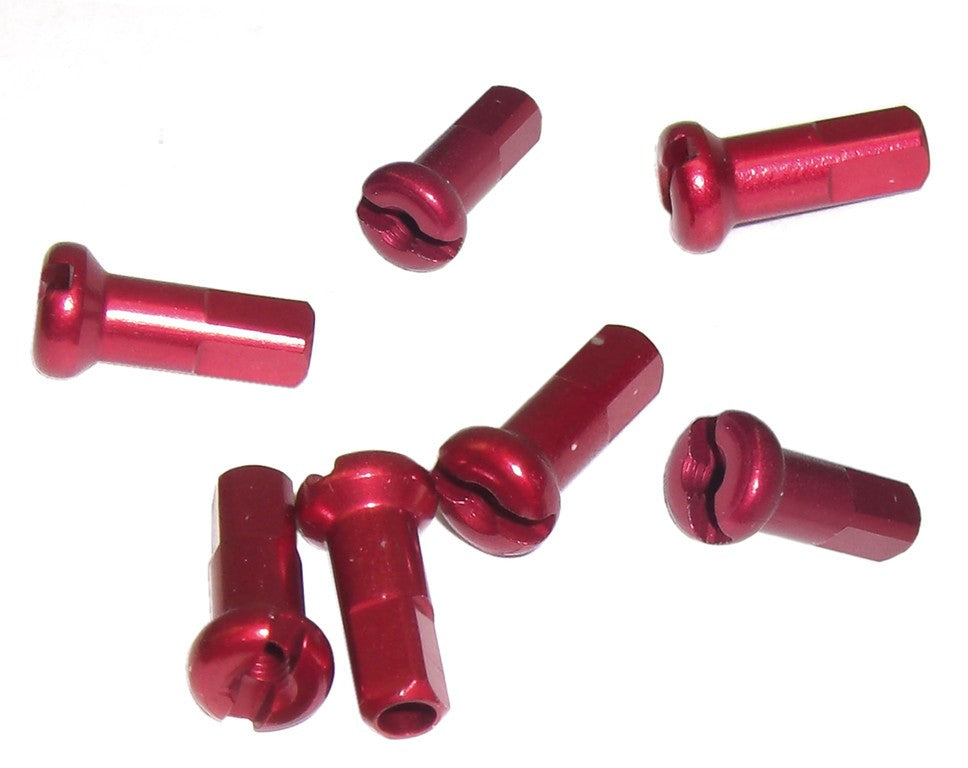 Nipple allum. DT Swiss M 2X12 100 pz., rosso, testa rotonda