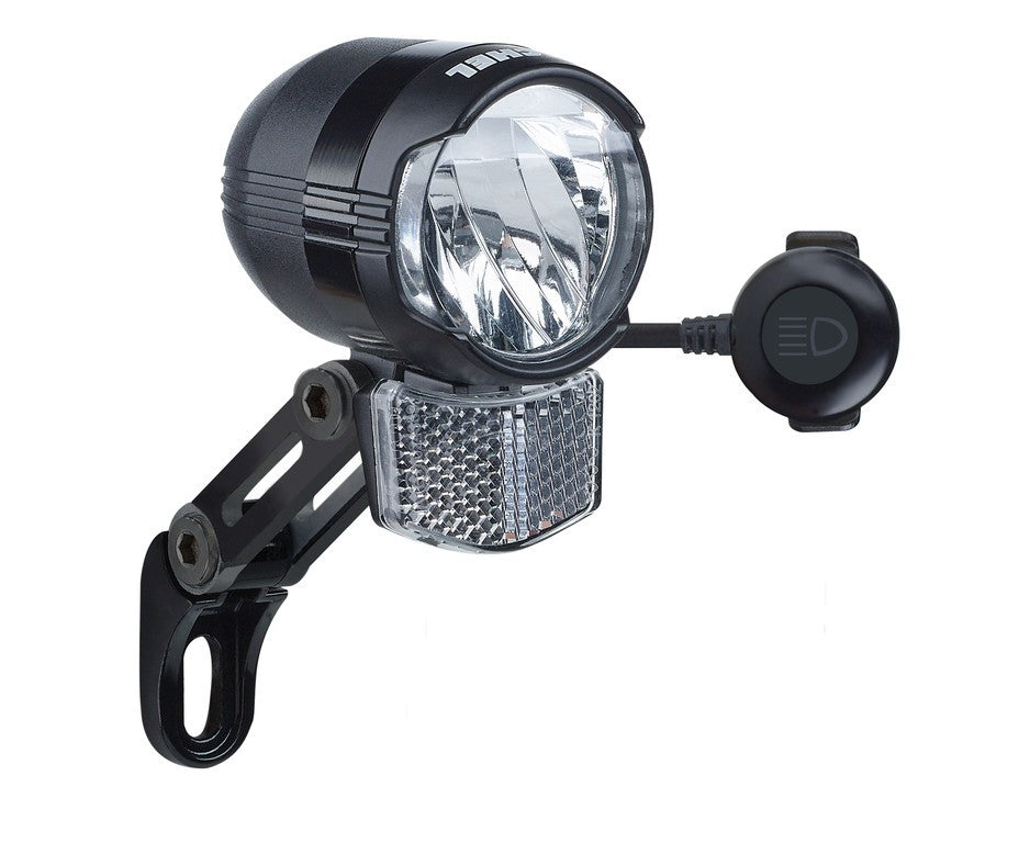 LED-E-Bike-Beleuchtung BÜCHEL Shiny FL 9-48 V, 60/100 Lux