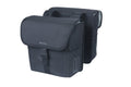 Borsa doppia Basil Go solid black, 14x27x31cm, 32l