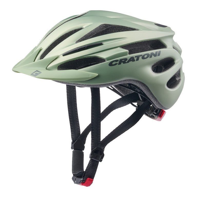Cratoni Pacer Jr. Fahrradhelm, Matt Salbeigrün, Größe XS/S (50-55cm)