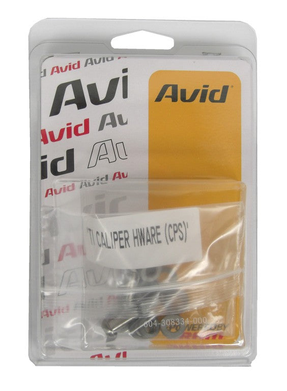 Set viti Avid per freno a disco T25, titanio, con rondelle CPS