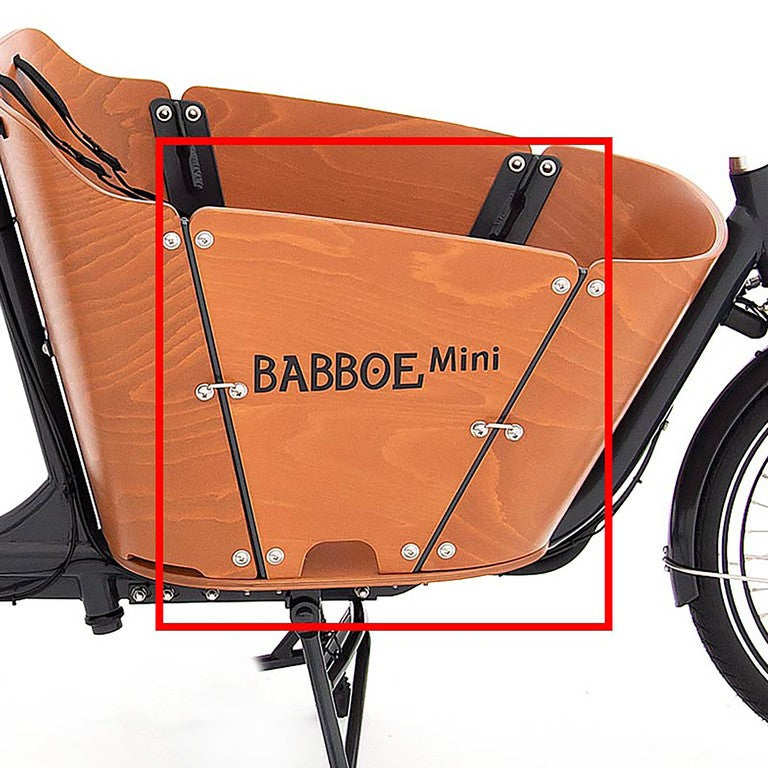 Panel lateral Babboe Mini, madera, derecho