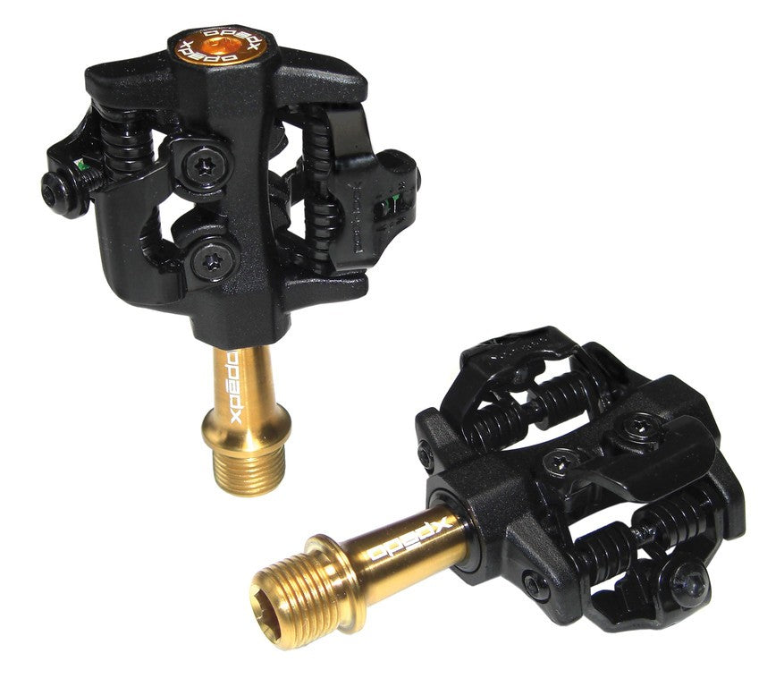 Pedal Xpedo Clipless CXR Pro TI negro/dorado, 9/16", XPT bilateral
