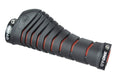 Puños T-One Aero de 130 mm, dobles, negros y rojos