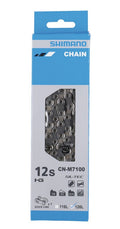Catena Shimano M 7100 126 maglie, 12 vel., argento