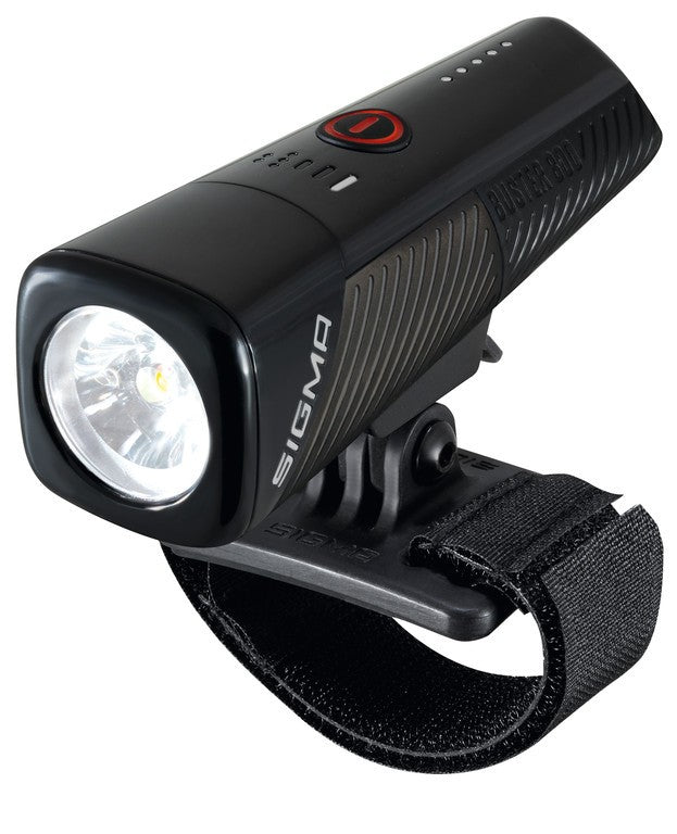 Luce LED per casco SIGMA Buster 800 HL nero, con supporto universale