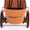 Panel frontal Babboe Carve, madera, luces en el lateral