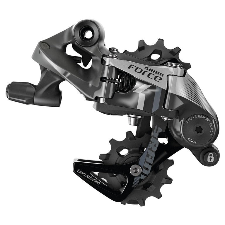 Deragliatore post. SRAM Force1 3.0 11vel, gabbia media, nero