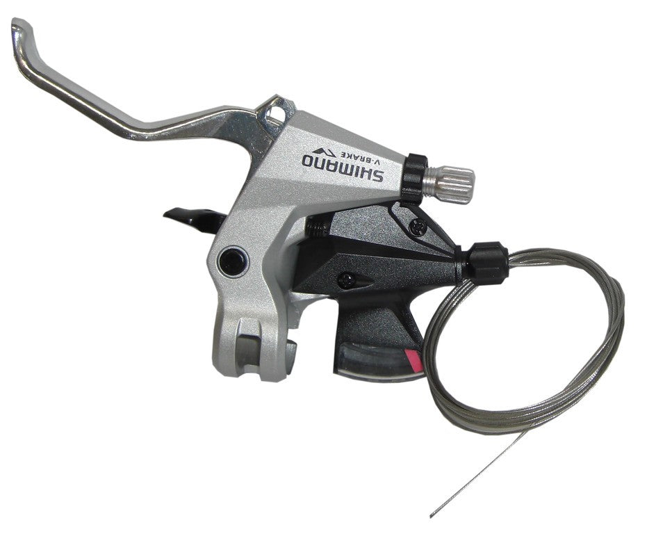 Leva C+F Shimano Altus ST-M310 a 2 dita 3v,sx,V-Brake,1800mm,argento