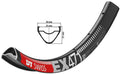 Cerchio DT Swiss EX 471 26", nero, 32 fori, 559-25, LV 6,5mm